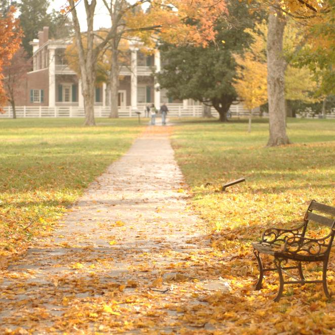 Andrew Jackson's Hermitage in the fall