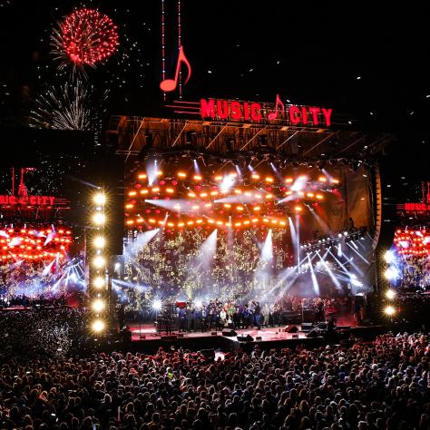 New Year's Eve stage