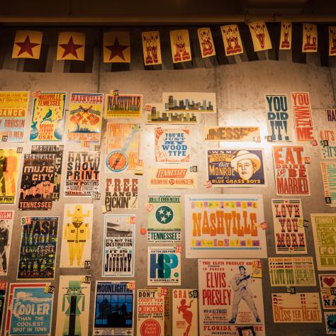Hatch Show Print poster wall