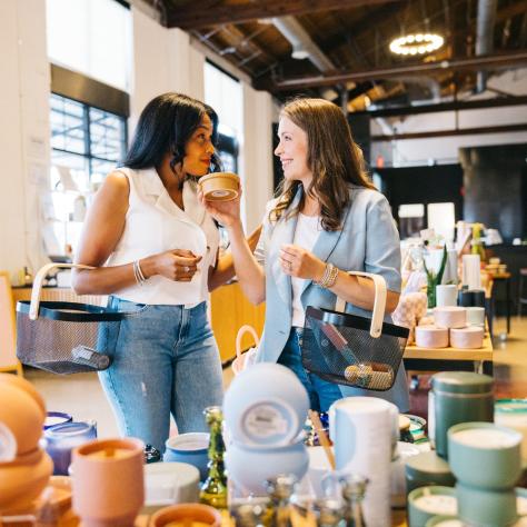 Girlfriends at Paddywax Candle Bar