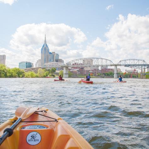 River Queen voyages kayak on the Cumberland River