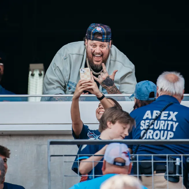 Jelly Roll at NFL Game