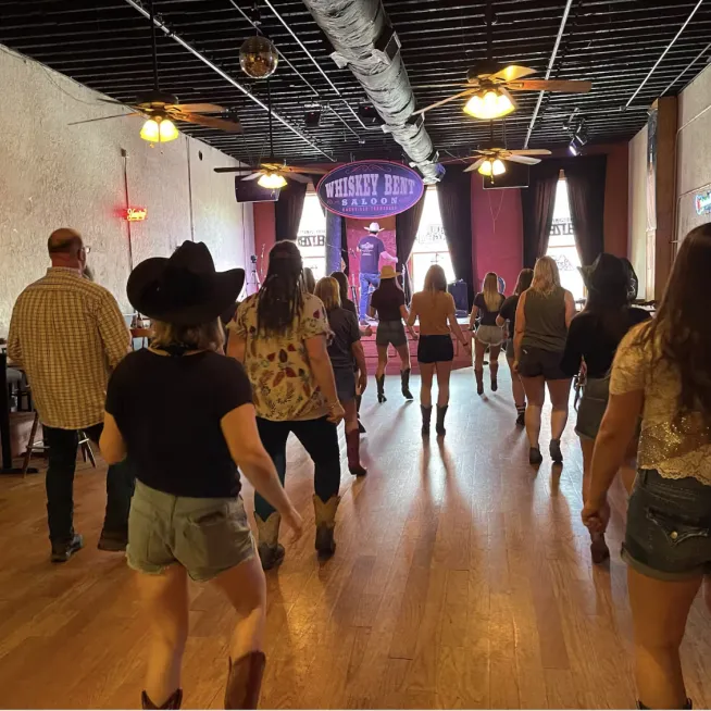 Stompin Grounds Line Dancing at Whiskey Bent